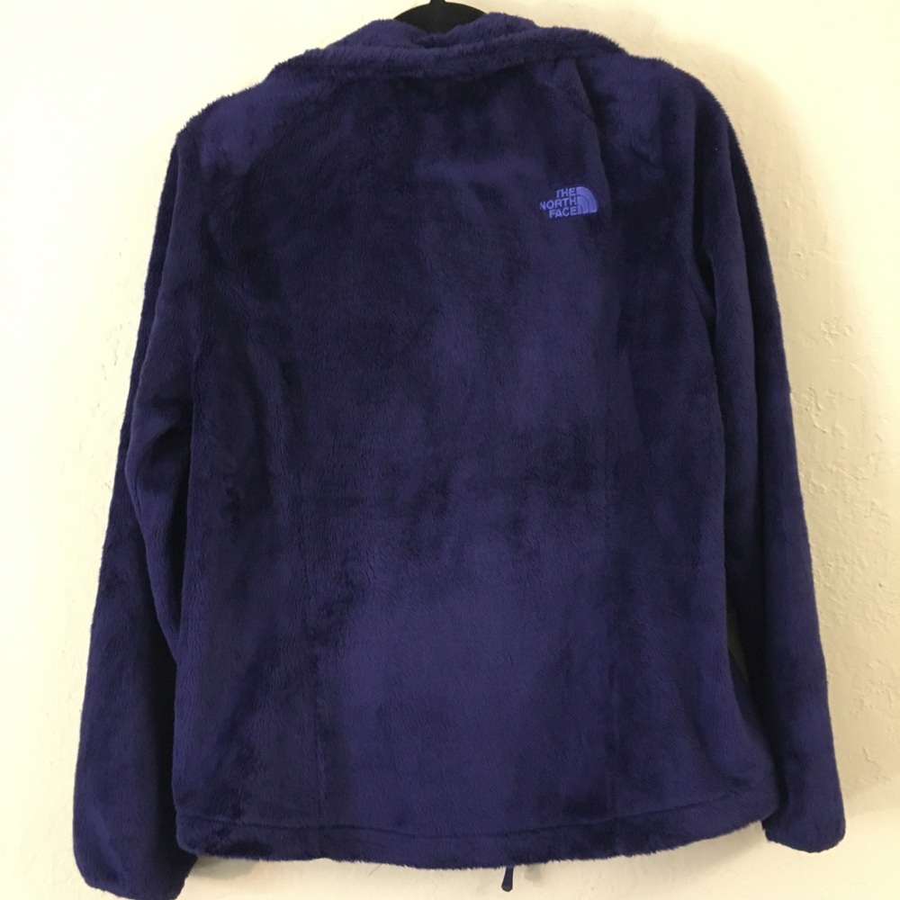 The North Face Fleece Full Zip Sweatshirt Medium Purple Fuzzy Casual Coz… - Picture 9 of 9